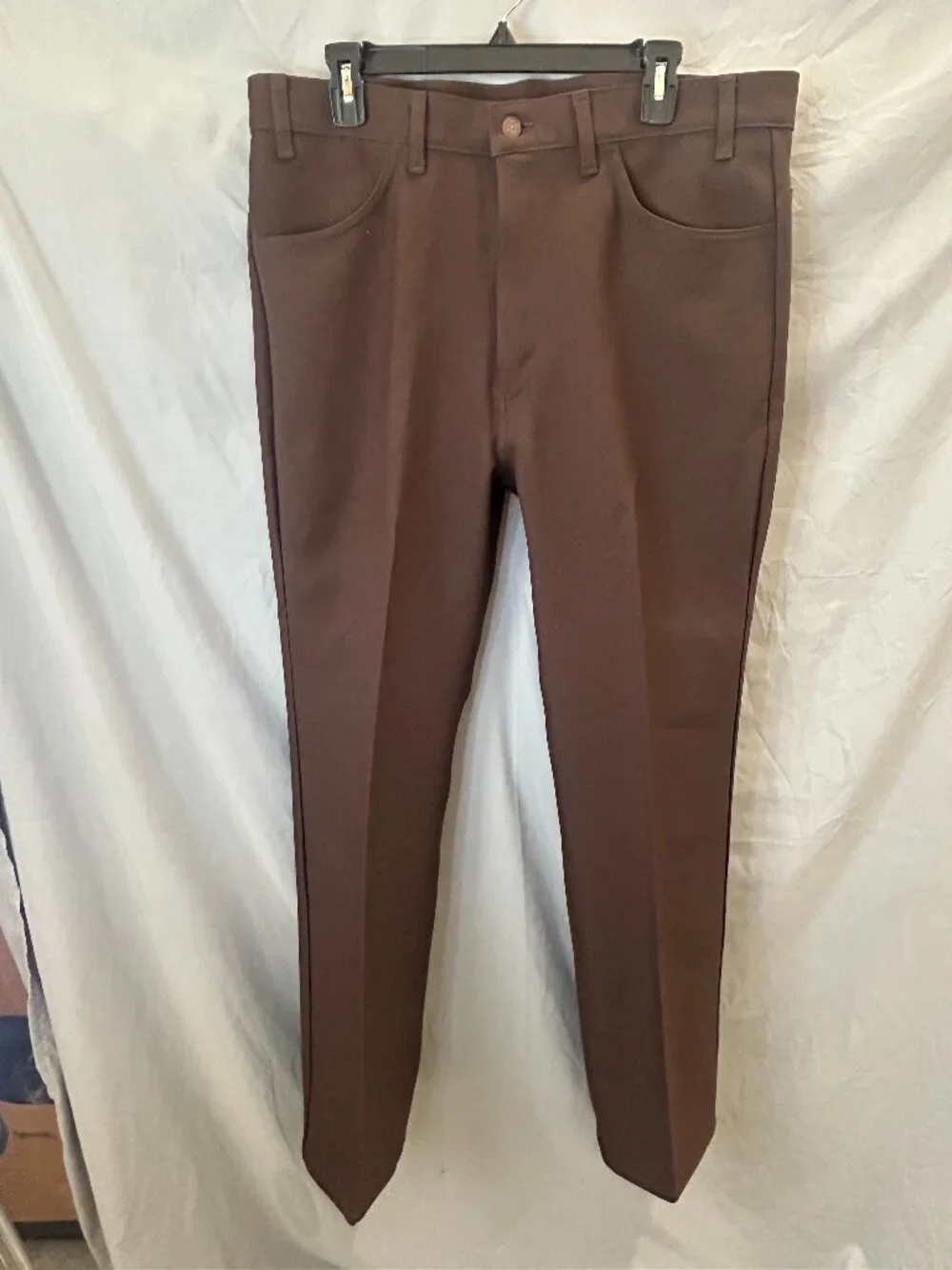 Vintage Levis 517 Pants Men's 38x34 Brown Collection Dacron Scoville Made in USA